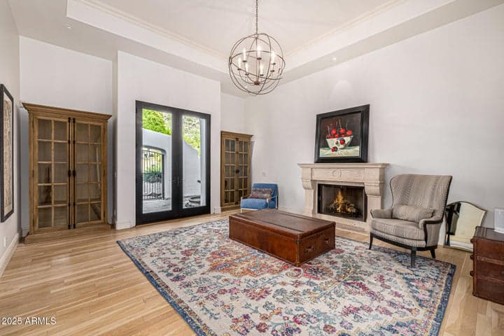 Living Room with courtyard access