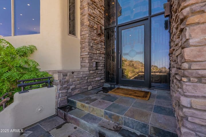 Did you notice the reflection of the mountains in the glass entry?