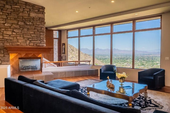 Your view stretches across Paradise Valley and Scottsdale to the mountains