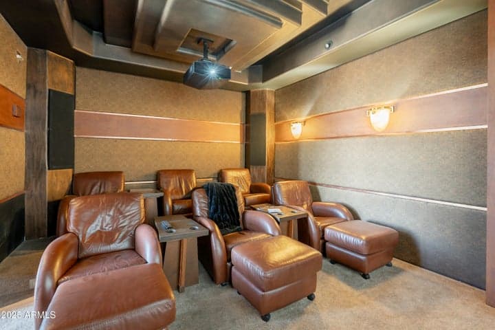 Six leather chairs for friends and family