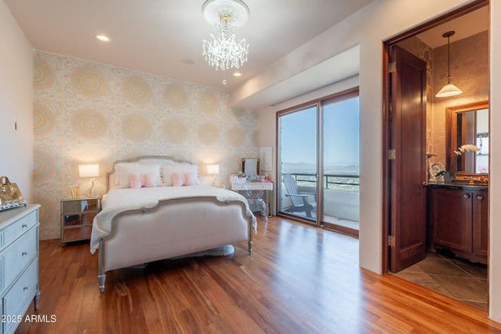 Separated from other bedrooms for ideal privacy