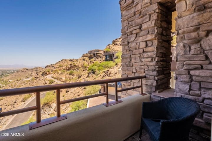 Private balcony with awe-inspiring views