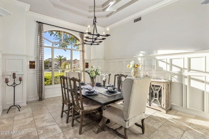 Gorgeous Coffered Ceilings with Wainscoting