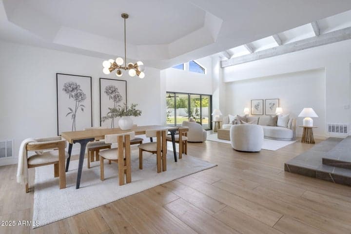 View of Dining to Front Living Room