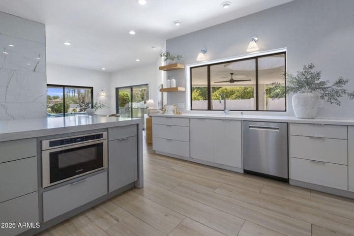 Bosch smart dishwasher, Bosch Drawer microwave in island