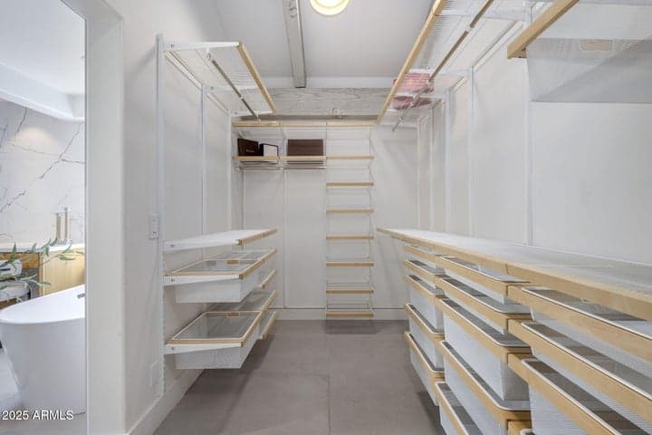 Beautifully organized closet